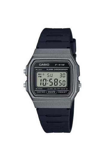 Casio Digital Sports Watch - F-91WM-1BDF, 38 mm, Black for Men