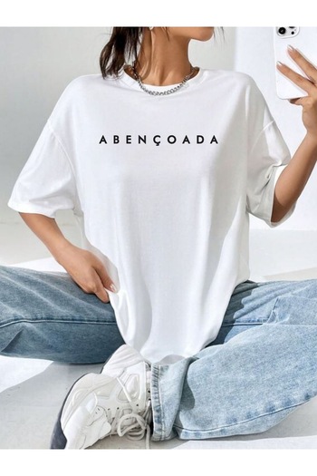 Bengi Clothing Футболка з принтом оверсайз з коротким рукавом