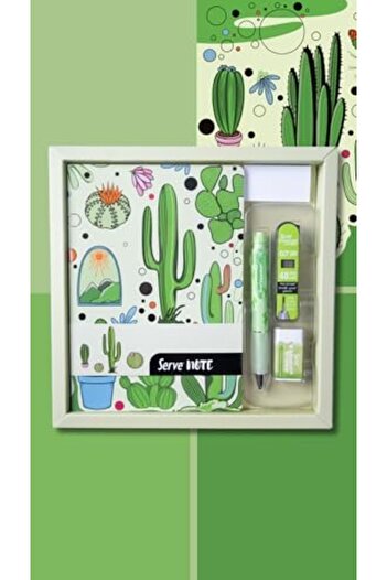 STOREMAX Snshop Defter Seti - Patterned Apple Green in Special Box 467437