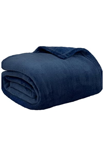 BSB HOME ® 220 GSM Premium Plush Single Blanket for Bed, Sofa,Travel, Camping | 150 * 220 cm | NAVY