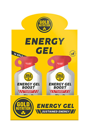 GOLDNUTRITION Watermelon Energy Gel, Boost Energy Gel, Box of 16 Gels