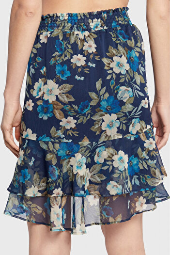 Guess Guess chiffon skirt with ruffled ends Dark blue M INTL