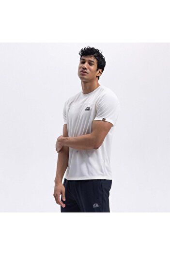 Ellesse EM426-ECR Bisiklet Yaka Erkek T-Shirt - Ekru