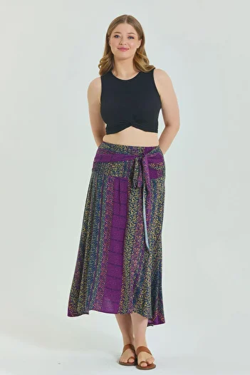 Los banditos Gipe Waistband Large Size Skirt