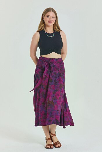 Los banditos Gipe Waistband Large Size Skirt