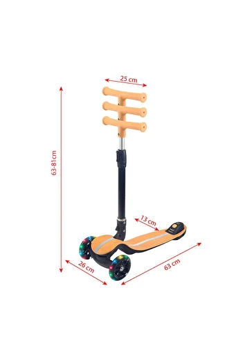 ACTION ONE Ilusion folding scooter with light-up wheels