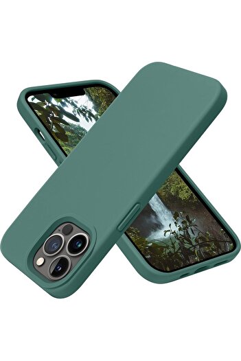 Generic Silicone Case Cover Compatible with iPhone 13 pro , Ultra Slim Fit with Full Body Protection