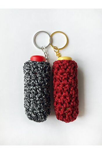 Poshy Atelier Knitted Lip Balm Gloss Case Bag Keychain Bag Accessory Charm Handmade Gift