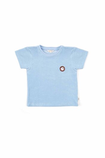 Little Gusto Towel Short Sleeve Shorts Baby Set Blue