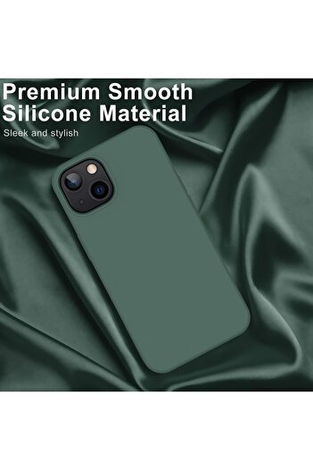 Generic Silicone Case Cover Compatible with iPhone 14 plus 6.7 " , Ultra Slim Fit with Full Body Protection
