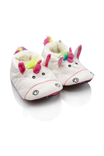 Twigy White 33/38 Flik Children's Slippers - Animal Design