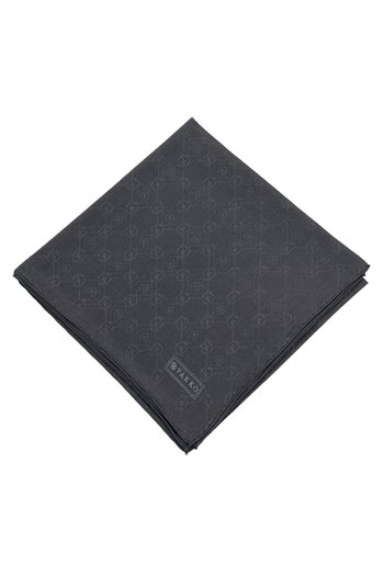 Vakko Cotton Silk Scarf - New Hologram - Anthracite