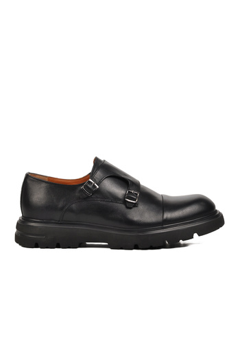 Aspor Black Genuine Leather Men's Casual Shoes