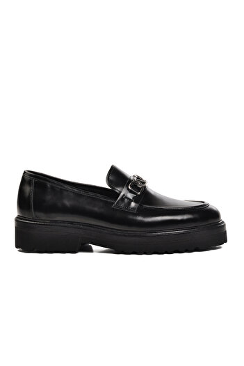 Aspor Black Opening Men's Loafer Shoes Premium
