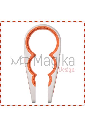 Magika Design Md Upp Fulld 21 cm Jar Opener - White and Orange