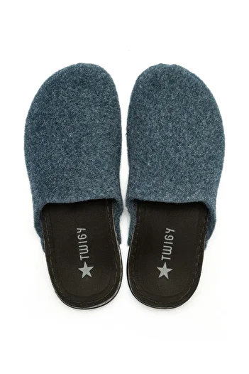 Twigy Ανδρικές παντόφλες Felt Home Navy Blue 41/45