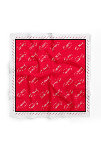 TUA K.Ataturk Signature Pattern Bandana/Scarf