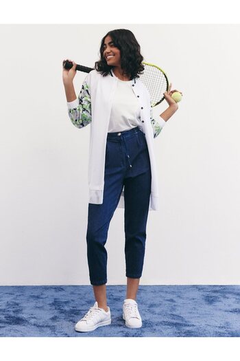KYR Printed Linen Cotton Tunic Optical White