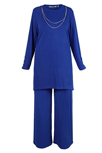 Alvina Chain Detailed Pants Suit 20477