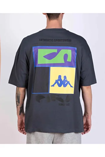 Kappa Authentic Goldes Men's Anthracite Regular Fit T-Shirt