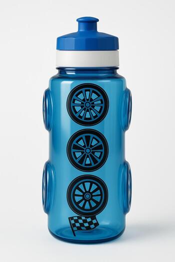 timpy kids 0.50 L 500 ml Lockable Lid Children's and Adult Water Bottle Water Bottle Car Patterned and Shaped