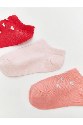 LC Waikiki Lcw Eco Printed Baby Girl Booties Socks 3-Pack (S5)