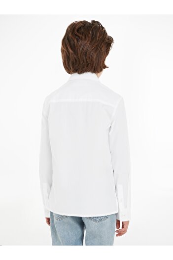 Calvin Klein Boys White Regular Ceremony Shirt