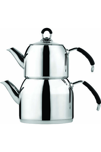 Arzu Çelik Elegant - Mirage Family Stainless Steel Teapot Set