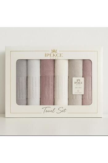 İpekçe 6 Pack Cotton Hand Face Towels