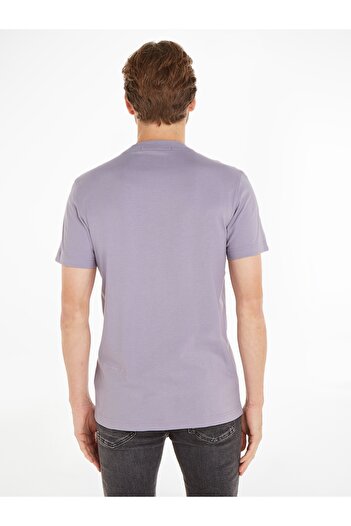 Calvin Klein Calvin Klein Men Purple Chenille Short Sleeve T-Shirt