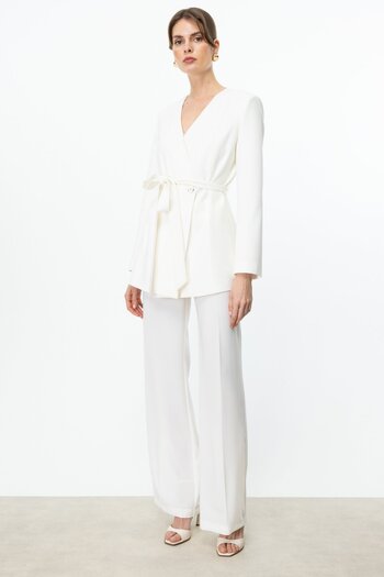 Ekol High Waist Wide Leg Trousers