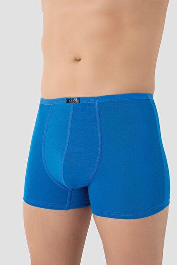Arma Yıldız Erkek İnce Bel Lastikli Bambu Boxer Mavi 5'li Paket