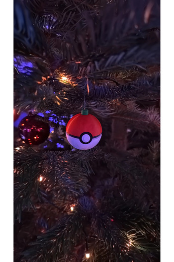 CosmosCraft Pokemon Poke Ball Christmas Ornament