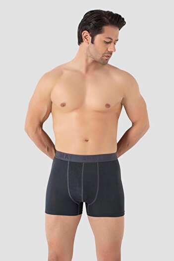 Arma Yıldız Ανδρικό Bamboo Plus Size Boxer Smoked Συσκευασία 10