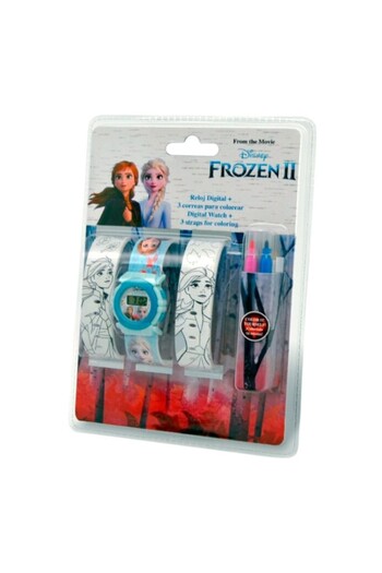 Frozen Digital wristwatch with colorful bracelet, multicolor, Frozen II