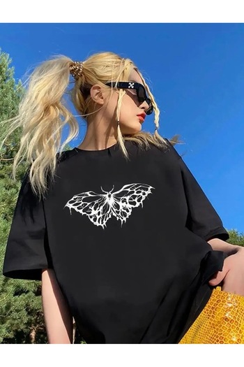 Bengi Clothing Футболка з принтом оверсайз з коротким рукавом