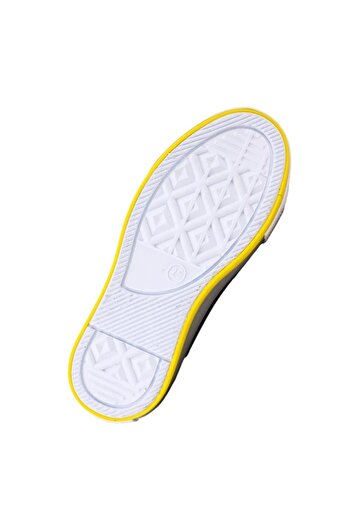 Liger Unisex Çocuk Keten Kısa Convers Modeli Cırtlı Sneaker Spor Ayakkabı (26-30) GRİ