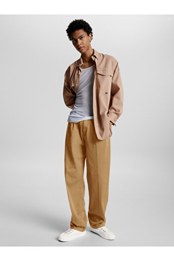 Tommy Hilfiger Tommy Hilfiger Mens Beige Thxsm GMD Archive Overshirt