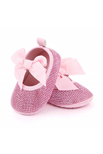 Superbaby Pink rhinestone shoes