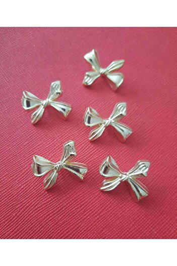 beyna aksesuar Metal Button for Bow Tie 2.5 cm Gold Plated 1 Pack 5 Pcs