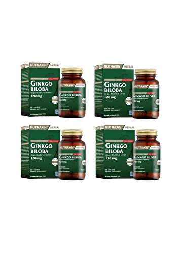 Nutraxin Gingko Biloba 60 Capsules 4 Pieces