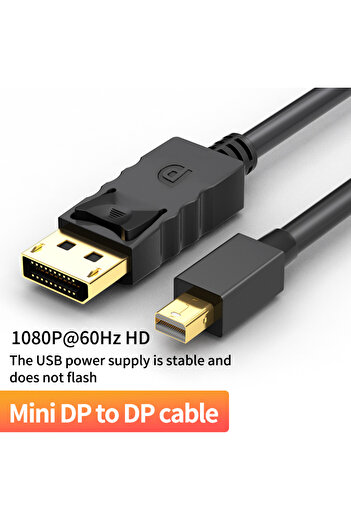 Choice كابل MiniDP إلى DP بطول 1 متر و1 كيلوهرتز، 4K و60 هرتز و2K و144 هرتز و1080 بكسل، منفذ DisplayPort ذكر إلى ذكر، شاشة MDP