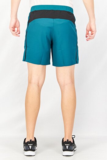 Asics Men Slim Fit Brand Logo Training Shorts Green