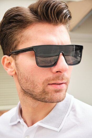 Monvago Mv23040 Block Glass Men's Sunglasses