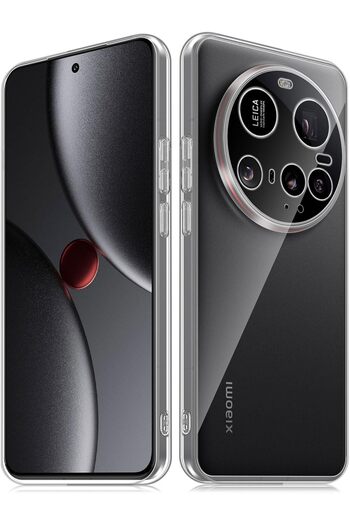 Fibaks Xiaomi Mi 15 Ultra Case with Camera Protection Transparent Ultra Thin Flexible Non-Discoloration Silicone Cover