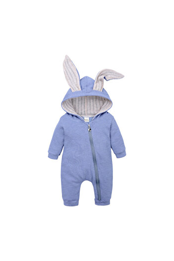 Superbaby Salopeta bleu pentru bebelusi - Iepurila