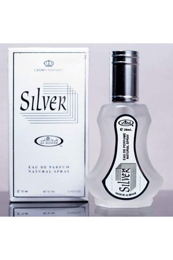 Silver - Al-Rehab Eau De Natural Perfume Spray - 35 ml (white)