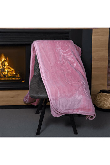 Brava Casa Royal Bliss Blanket, Pink, 220x240 cm, Soft, Warm, Oeko-Tex Certified, BravaCasa