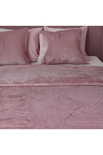 Brava Casa Royal Bliss Blanket, Pink, 220x240 cm, Soft, Warm, Oeko-Tex Certified, BravaCasa