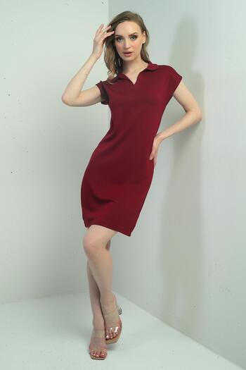 By Saygı Women's Polo Collar Dress